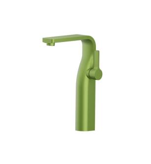 Flusso 260.1700IG Single Hole Vessel Faucet in Flusso Green
