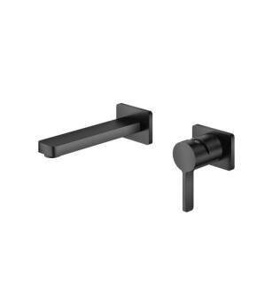Flusso 260.1800MB Single Handle Wall Mounted Bathroom Faucet in Matte Black