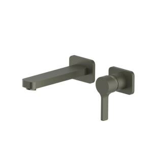 Flusso 260.1800GMG Single Handle Wall Mounted Bathroom Faucet in Gun Metal Gray