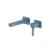 Isenberg 260.1800BP Single Handle Wall Mounted Bathroom Faucet in Blue Platinum