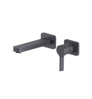 Flusso 260.1800DG Single Handle Wall Mounted Bathroom Faucet in Dark Gray