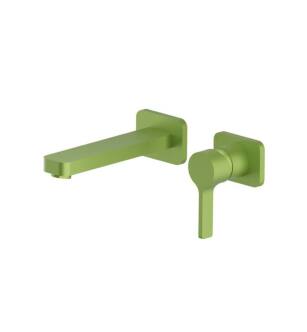 Flusso 260.1800IG Single Handle Wall Mounted Bathroom Faucet in Flusso Green
