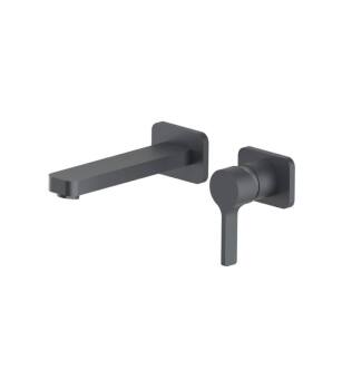 Flusso 260.1800RG Single Handle Wall Mounted Bathroom Faucet in Rock Gray