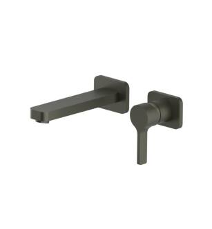Flusso 260.1800DGR Single Handle Wall Mounted Bathroom Faucet in Dark Green