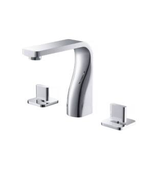 Flusso 260.2000CP Three Hole 8" Widespread Two Handle Bathroom Faucet in Chrome