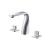 Isenberg 260.2000CP Three Hole 8" Widespread Two Handle Bathroom Faucet in Chrome