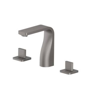 Flusso 260.2000SG Three Hole 8" Widespread Two Handle Bathroom Faucet in Steel Gray