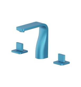 Flusso 260.2000SKB Three Hole 8" Widespread Two Handle Bathroom Faucet in Sky Blue