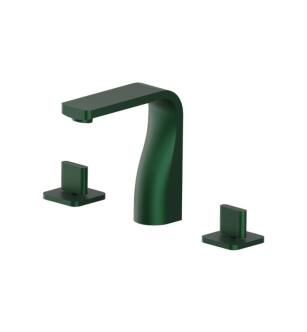 Flusso 260.2000LG Three Hole 8" Widespread Two Handle Bathroom Faucet in Leaf Green