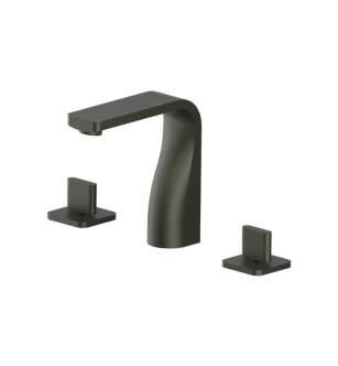 Flusso 260.2000DGR Three Hole 8" Widespread Two Handle Bathroom Faucet in Dark Green