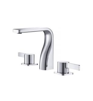 Flusso 260.2001CP Three Hole 8" Widespread Two Handle Bathroom Faucet in Chrome