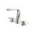 Isenberg 260.2001BN Three Hole 8" Widespread Two Handle Bathroom Faucet in Brushed Nickel PVD