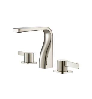 Flusso 260.2001PN Three Hole 8" Widespread Two Handle Bathroom Faucet in Polished Nickel PVD