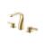 Isenberg 260.2001SB Three Hole 8" Widespread Two Handle Bathroom Faucet in Satin Brass PVD