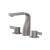 Isenberg 260.2001SG Three Hole 8" Widespread Two Handle Bathroom Faucet in Steel Gray