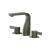 Isenberg 260.2001GMG Three Hole 8" Widespread Two Handle Bathroom Faucet in Gun Metal Gray