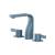 Isenberg 260.2001BP Three Hole 8" Widespread Two Handle Bathroom Faucet in Blue Platinum