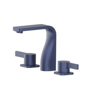 Flusso 260.2001NB Three Hole 8" Widespread Two Handle Bathroom Faucet in Navy Blue