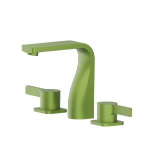 Flusso 260.2001IG Three Hole 8" Widespread Two Handle Bathroom Faucet in Flusso Green