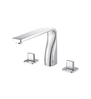 Flusso 260.2410CP 3 Hole Deck Mount Roman Tub Faucet in Chrome