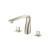 Isenberg 260.2410BN 3 Hole Deck Mount Roman Tub Faucet in Brushed Nickel PVD