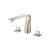 Isenberg 260.2410PN 3 Hole Deck Mount Roman Tub Faucet in Polished Nickel PVD