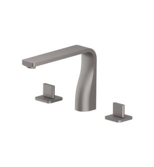 Flusso 260.2410SG 3 Hole Deck Mount Roman Tub Faucet in Steel Gray