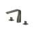 Isenberg 260.2410GMG 3 Hole Deck Mount Roman Tub Faucet in Gun Metal Gray