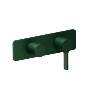 Flusso 260.2693LG 3/4" Horizontal Thermostatic Shower Valve And Trim With 1 Ouptut in Leaf Green