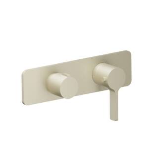 Flusso 260.2693LT 3/4" Horizontal Thermostatic Shower Valve And Trim With 1 Ouptut in Light Tan