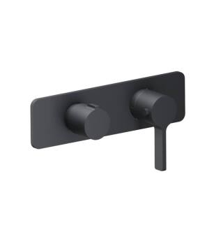 Flusso 260.2693RG 3/4" Horizontal Thermostatic Shower Valve And Trim With 1 Ouptut in Rock Gray