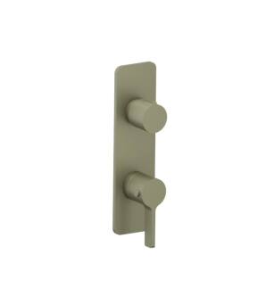Flusso 260.2720AG 3/4" Horizontal Thermostatic Shower Valve And Trim With 1 Output in Army Green