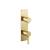 Isenberg 260.2740SB 3/4" Thermostatic Shower Valve And Trim With 2 Outputs in Satin Brass PVD