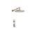 Isenberg 260.7000PN Single Output Shower Set With Shower Head And Arm in Polished Nickel PVD