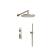 Isenberg 260.7250PN Two Output Shower Set With Shower Head And Hand Held in Polished Nickel PVD