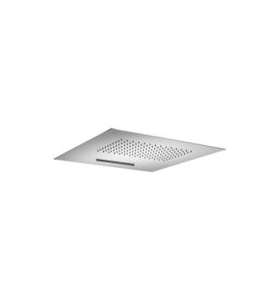 Flusso CSS.15SCP 15" Stainless Steel Flush Mount Rainhead With Cascade Waterfall in Chrome