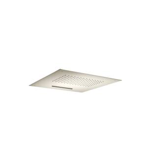 Flusso CSS.15SBN 15" Stainless Steel Flush Mount Rainhead With Cascade Waterfall in Brushed Nickel PVD
