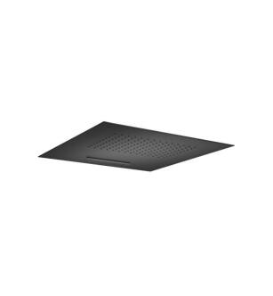 Flusso CSS.20SMB 20" Stainless Steel Flush Mount Rainhead With Cascade Waterfall in Matte Black