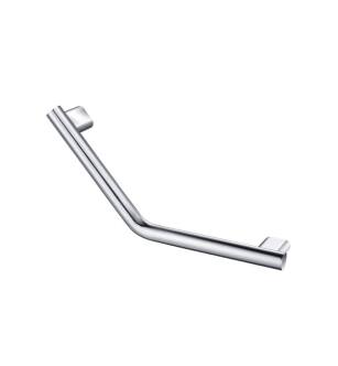 Flusso GBB.5218CP 18" Angled Shower Grab Bar in Chrome