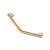 Isenberg GBB.5218SB 18" Angled Shower Grab Bar in Satin Brass PVD