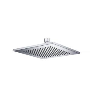 Flusso HS1001ACP 8" Square Solid Brass Rainhead in Chrome