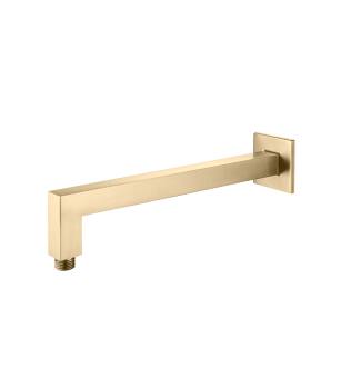 Isenberg HS1001SABB 12" Wall Mount Square Shower Arm With Flange in Brushed Bronze PVD