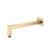 Isenberg HS1001SABB 12" Wall Mount Square Shower Arm With Flange in Brushed Bronze PVD