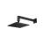 Isenberg HS1001WMB 8" Solid Brass Rainhead With 12" Wall Mount Shower Arm in Matte Black