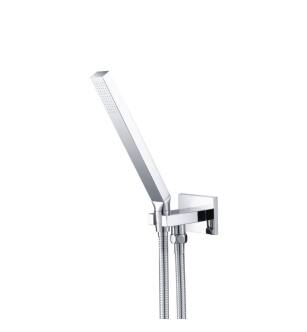 Flusso HS1003CP Hand Shower Set With Wall Elbow, Holder and Hose in Chrome