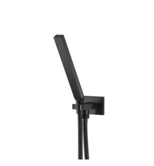Flusso HS1003MB Hand Shower Set With Wall Elbow, Holder and Hose in Matte Black
