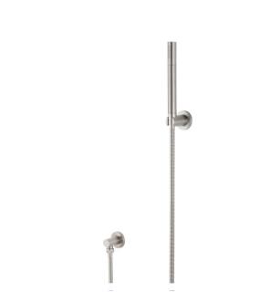 Flusso HS1004BN Hand Shower Set With Wall Elbow, Holder and Hose in Brushed Nickel PVD