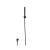 Isenberg HS1004MB Hand Shower Set With Wall Elbow, Holder and Hose in Matte Black