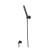 Isenberg HS1006MB Hand Shower Set With Wall Elbow, Holder and Hose in Matte Black