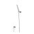 Isenberg HS1008BN Hand Shower Set With Wall Elbow, Holder and Hose in Brushed Nickel PVD